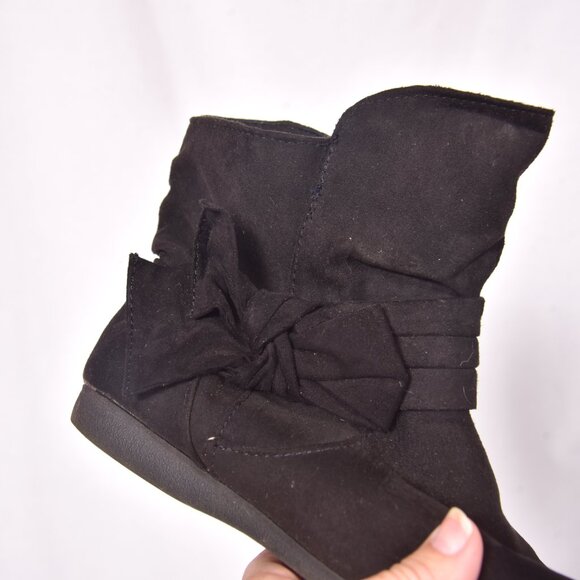 Rampage Black Faux Suede Boots Benji Size 6M - Picture 5 of 9
